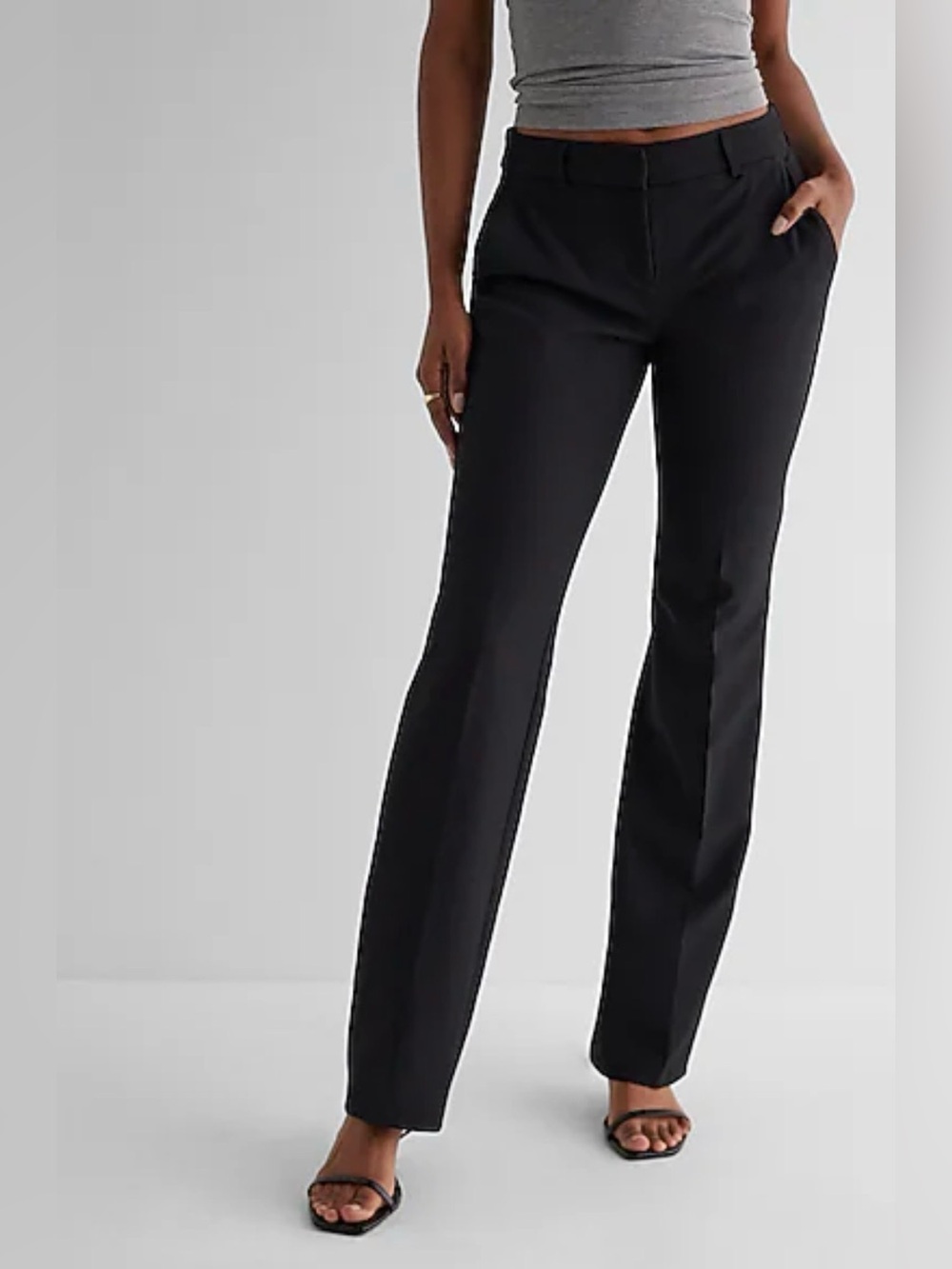 Express The Editor Pants BOOT LOW RISE - Picture 2 of 16